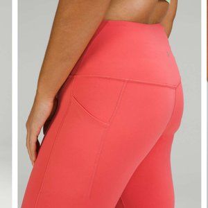 Lululemon Align Pant 25" With Pockets PLBR Pale Raspberry Size 6 NEW Retail $128